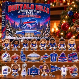 Buffalo Bills Legends And Stars 2026 Advent Calendar for Football Fans