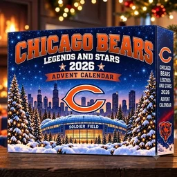 Chicago Bears Legends And Stars 2026 Advent Calendar for Football Fans