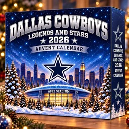 Dallas Cowboys Legends And Stars 2026 Advent Calendar for Football Fans