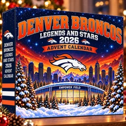 Denver Broncos Legends And Stars 2026 Advent Calendar for Football Fans