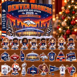 Denver Broncos Legends And Stars 2026 Advent Calendar for Football Fans