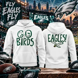 Philadelphia Eagles Go Birds 2026 Hoodie For Football Fans