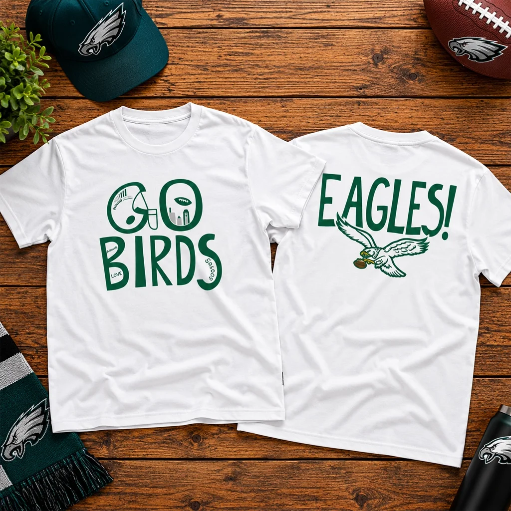 Philadelphia Eagles Go Birds 2026 Shirt For Football Fans