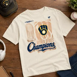 Milwaukee Brewers Cream 2026 World Series Champions Parade Graphic Shirt For Baseball Fans