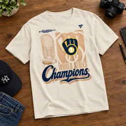 Milwaukee Brewers Cream 2026 World Series Champions Parade Graphic Shirt For Baseball Fans