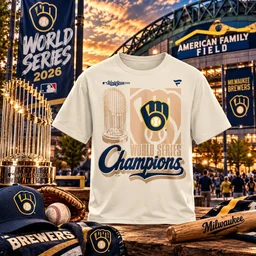 Milwaukee Brewers Cream 2026 World Series Champions Parade Graphic Shirt For Baseball Fans