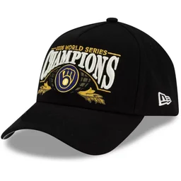 Milwaukee Brewers Black 2026 World Series Champions Locker Room Graphic Hat for Baseball Fans