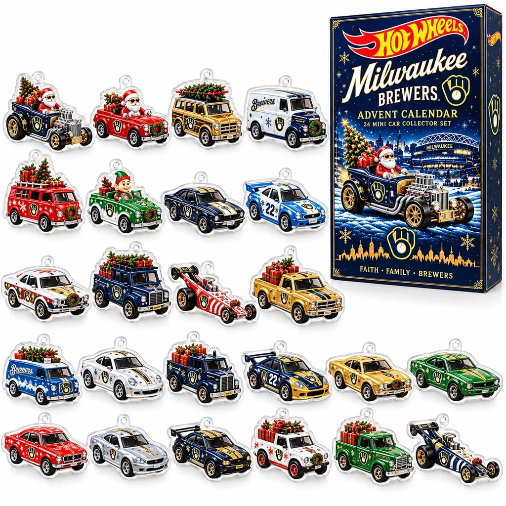 Milwaukee Brewers x Hot Wheels Christmas 2026 Advent Calendar