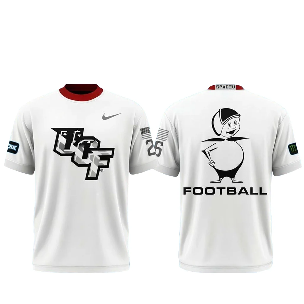 UCF Knights Football 2026 SpaceU Helmet Graphic Shirt for College Football Fans
