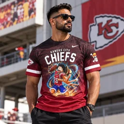 Kansas City Chiefs x One Piece 2026 Graphic Shirt For Football Fans