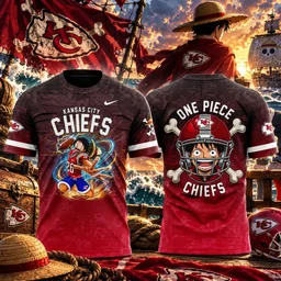 Kansas City Chiefs x One Piece 2026 Graphic Shirt For Football Fans