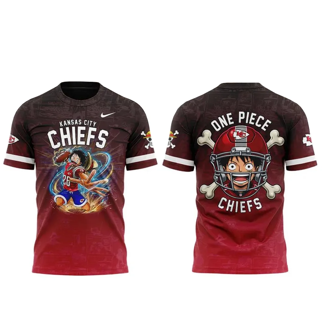 Kansas City Chiefs x One Piece 2026 Graphic Shirt For Football Fans