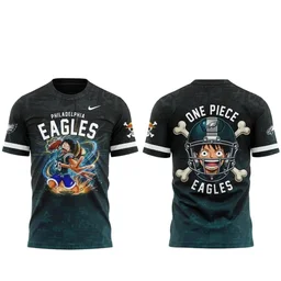 Philadelphia Eagles x One Piece 2026 Graphic Shirt for Football and One Piece Fans