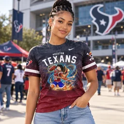 Houston Texans x One Piece 2026 Graphic Shirt for Football and One Piece Fans