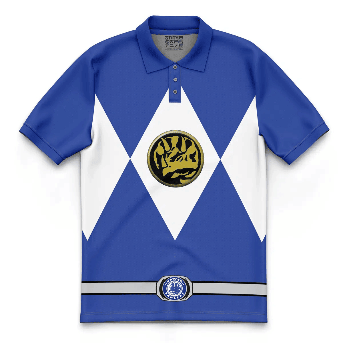 Blue Ranger Mighty Morphin Power Rangers Polo Shirt - Laborose