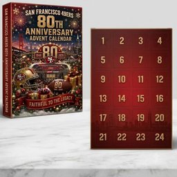 San Francisco 49ers 80th Anniversary 2026 Christmas Advent Calendar for Football Fans
