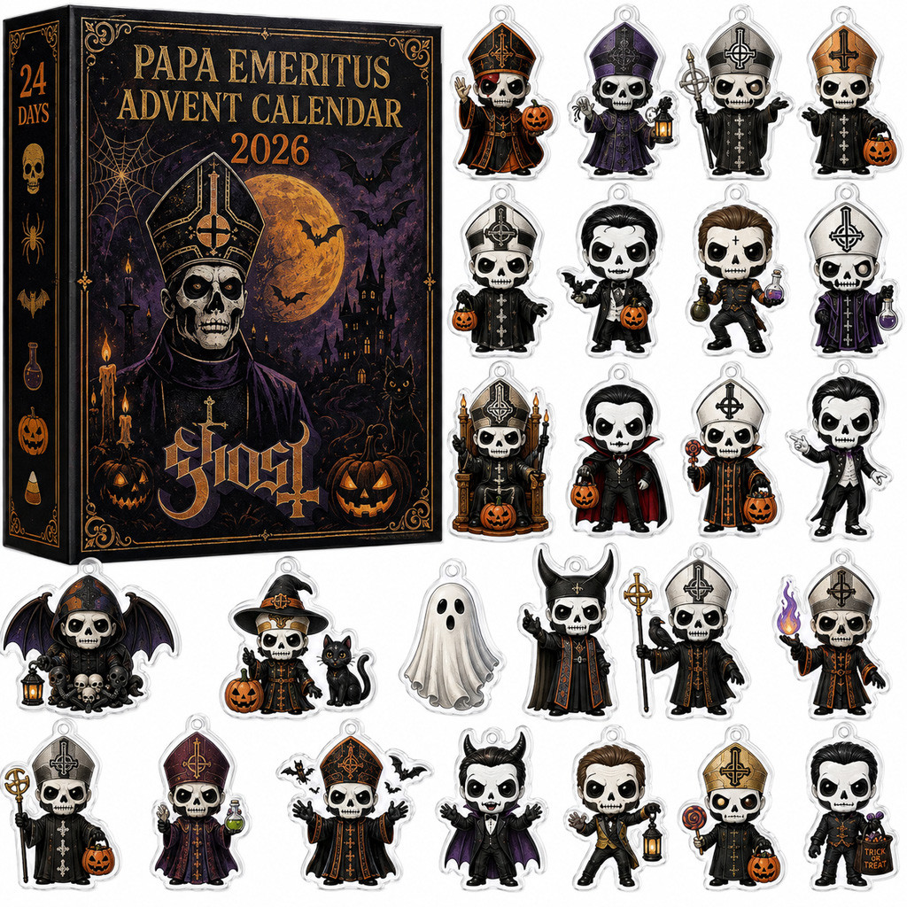 Papa Emeritus Ghost Band Halloween Advent Calendar 2026 for Rock Music and Halloween Fans