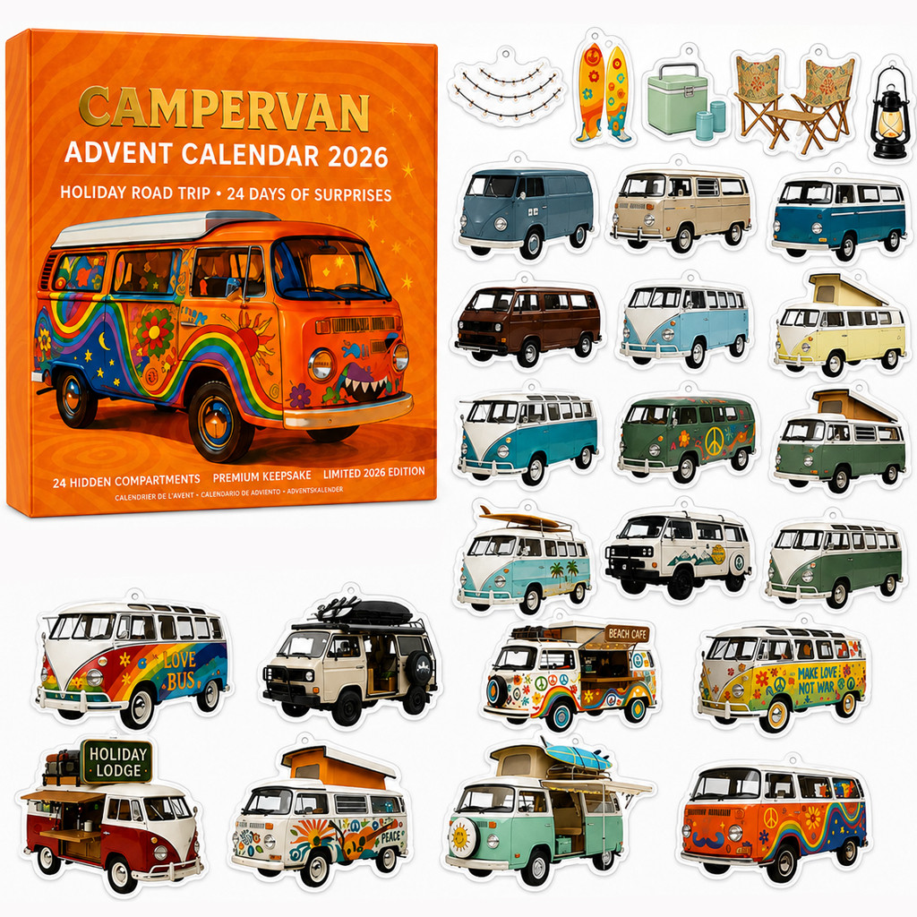 Campervan Advent Calendar 2026 for Camping and Travel Lovers