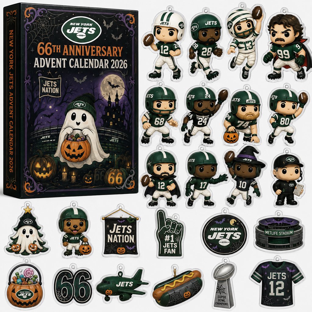 New York Jets 66th Anniversary Halloween Advent Calendar 2026 for Football Fans