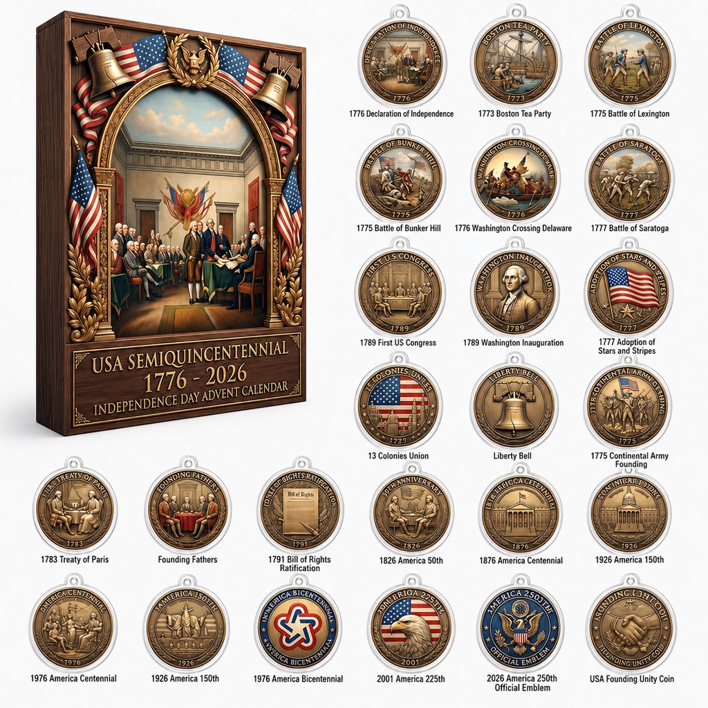 USA 250th Anniversary Semiquincentennial Advent Calendar