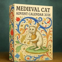 Medieval Cat Advent Calendar 2026 for Cat Lovers