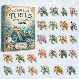 Ocean Pearl Turtles Advent Calendar 2026 for Sea Turtle Lovers