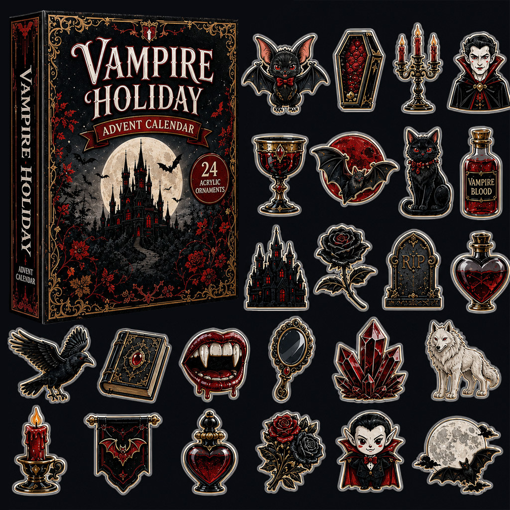 Vampire Holiday Halloween Advent Calendar 2026 for Vampire Fans
