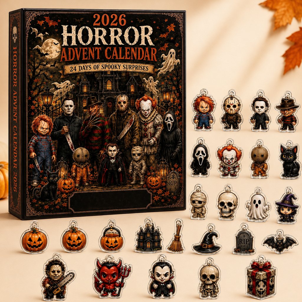 Horror Movie Characters Advent Calendar 24 Days Halloween 2026 Countdown for Halloween Fans