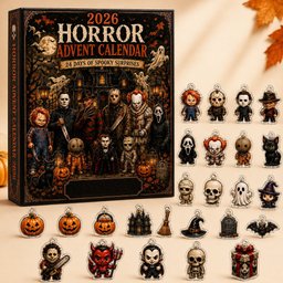 Horror Movie Characters Advent Calendar 24 Days Halloween 2026 Countdown for Halloween Fans