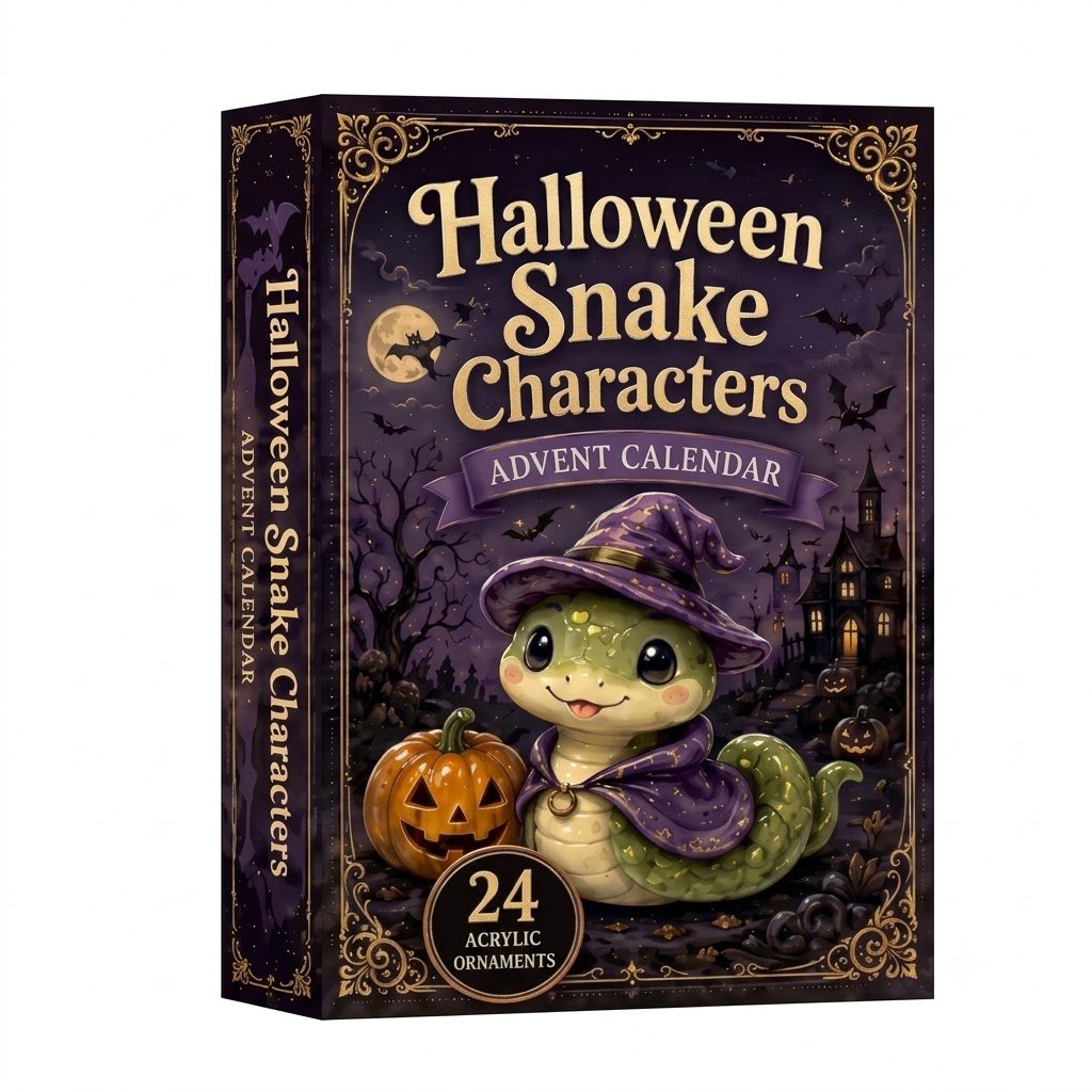 Halloween Snake Characters Advent Calendar 2026 for Snake Lovers