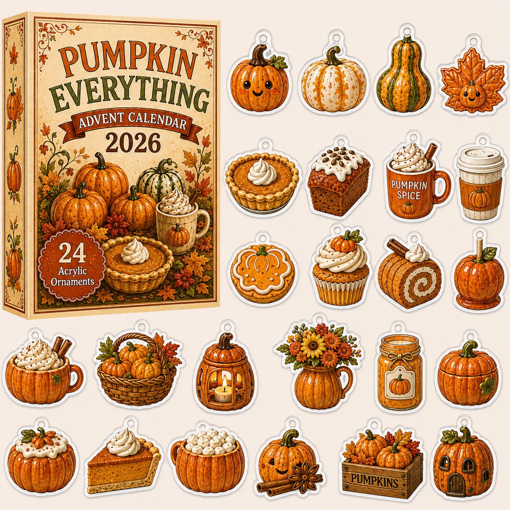 Pumpkin Everything Advent Calendar 2026 for Fall and Pumpkin Lovers
