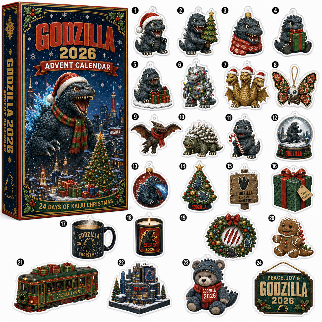 Godzilla Kaiju Christmas Advent Calendar 2026 for Godzilla Fans