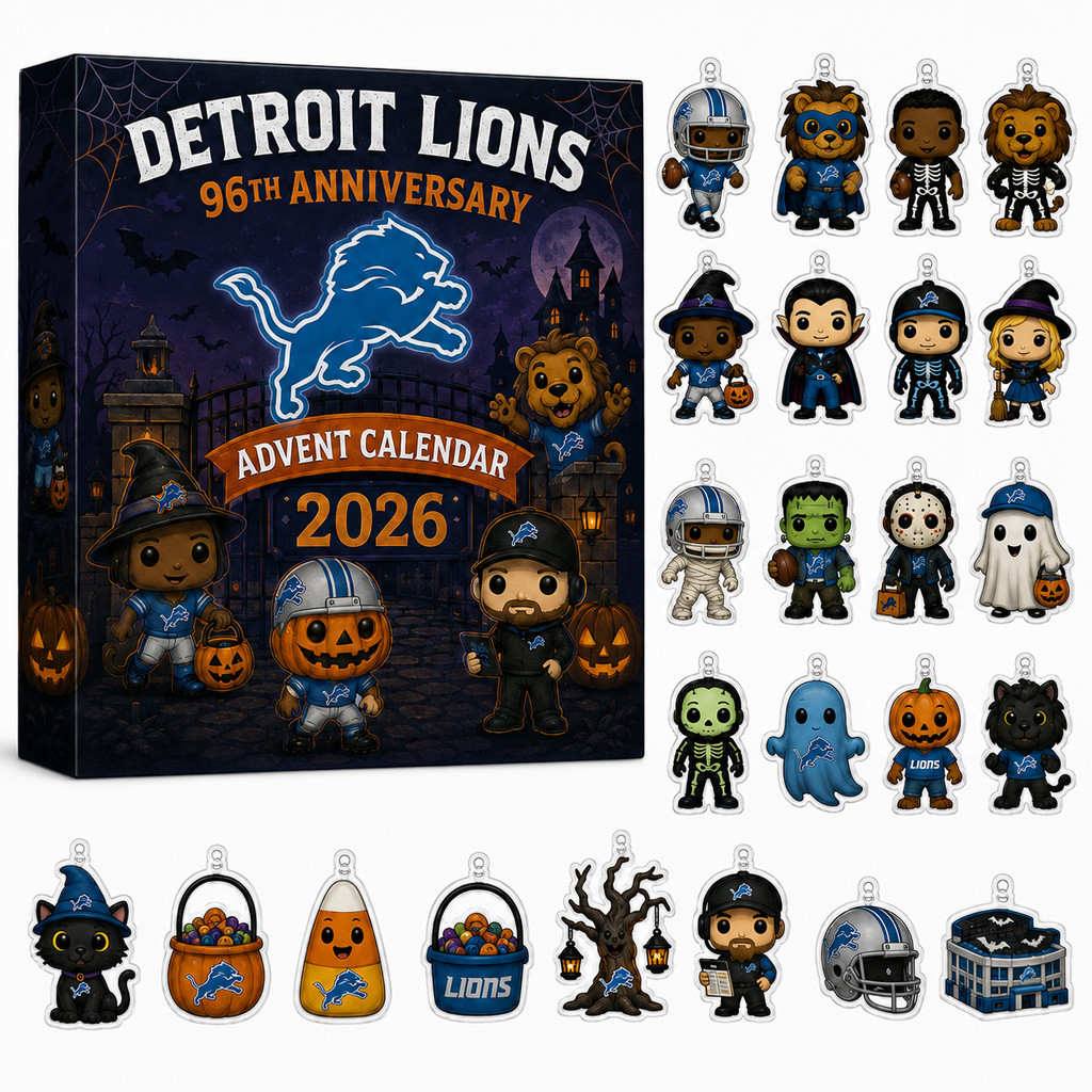 Detroit Lions 96th Anniversary Halloween Advent Calendar 2026 for Football Fans