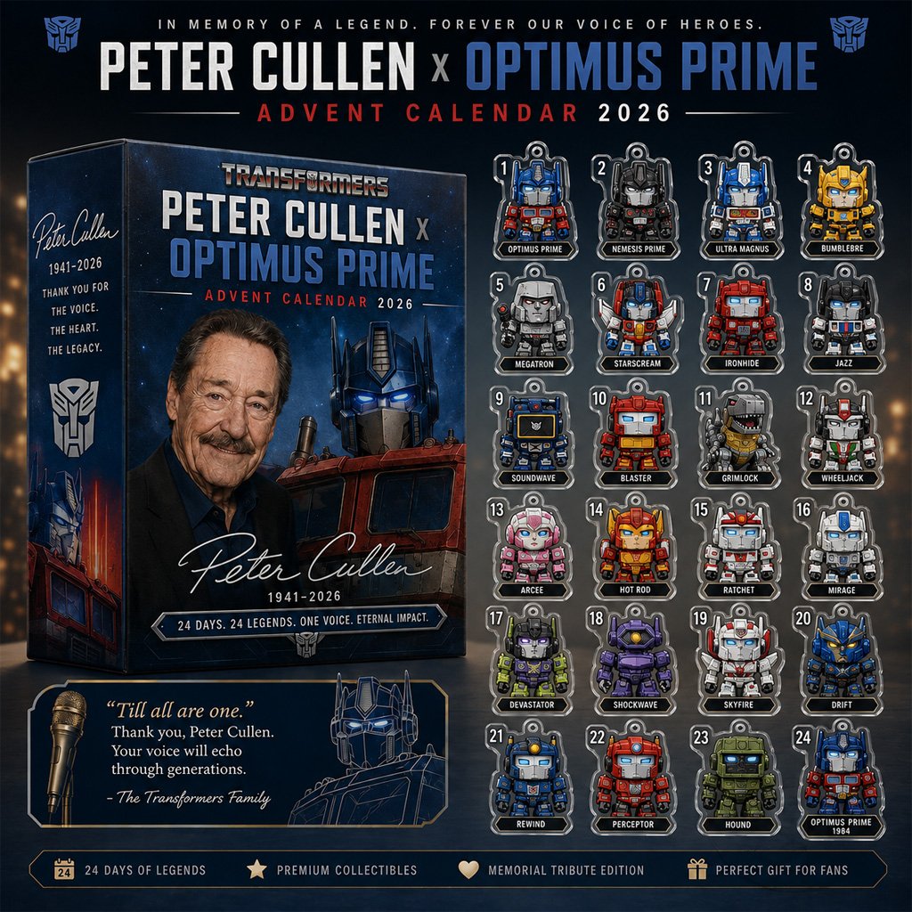 Peter Cullen x Transformers Optimus Prime Tribute Advent Calendar 2026 for Transformers Fans