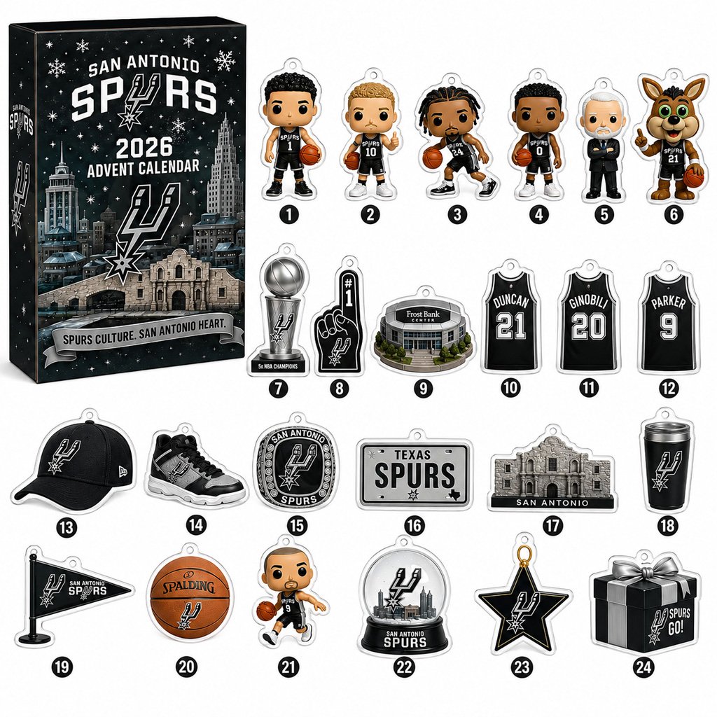 San Antonio Spurs Advent Calendar 2026 for Basketball Fans