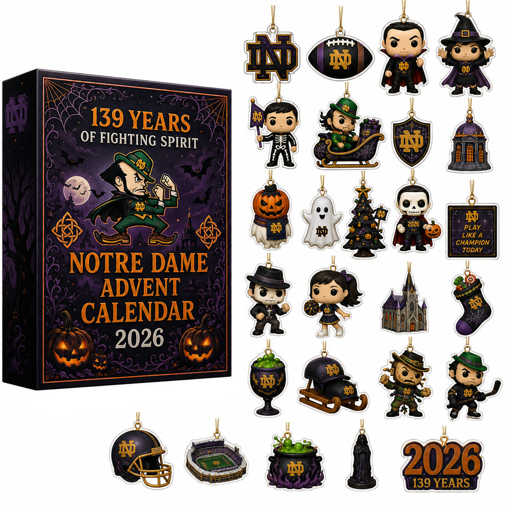 Notre Dame Fighting Irish Halloween Advent Calendar 2026 for College Football Fans