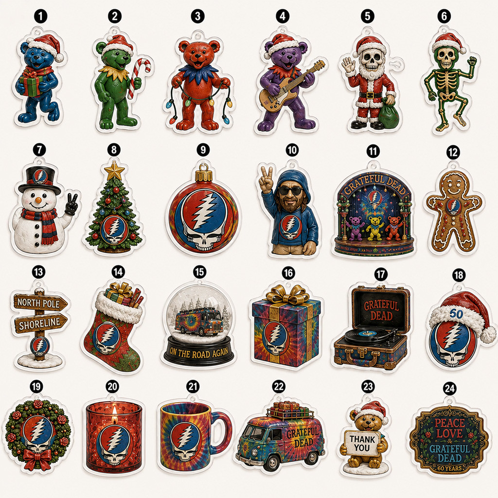 Grateful Dead 60th Anniversary Christmas 2026 Advent Calendar