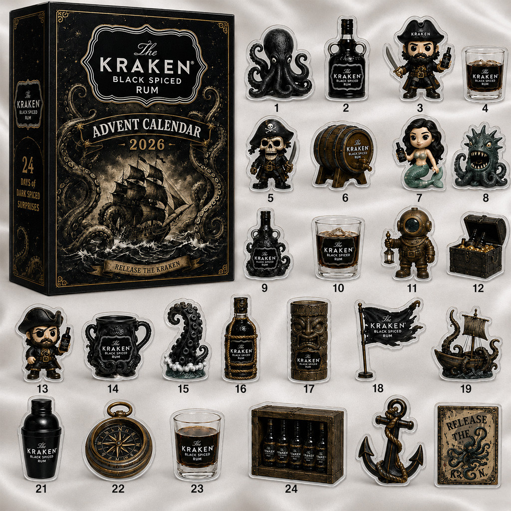 The Kraken Black Spiced Rum Advent Calendar 2026