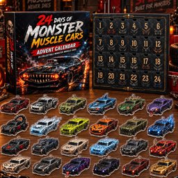 24 Days of Monster Muscle Cars Advent Calendar 2026 for Muscle Car Fans
