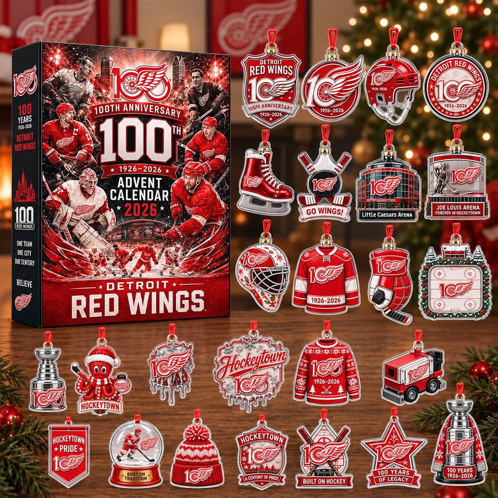 Detroit Red Wings 100th Anniversary Advent Calendar 2026 for Hockey Fans