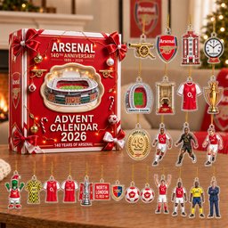 Arsenal 140th Anniversary Advent Calendar 2026 For Soccer Fans