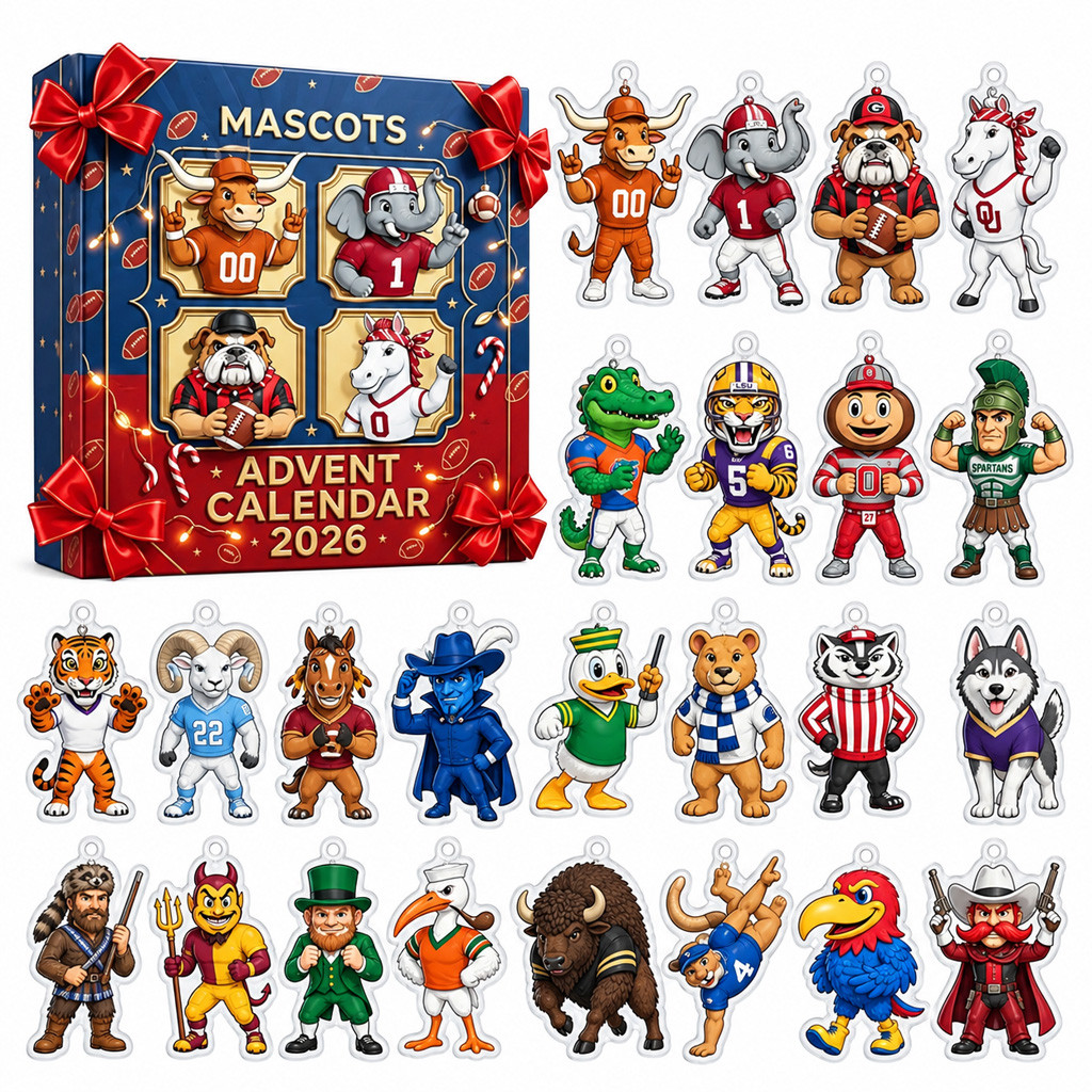 2026 NCAA College Football Mascots Advent Calendar