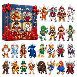 2026 NCAA College Football Mascots Advent Calendar