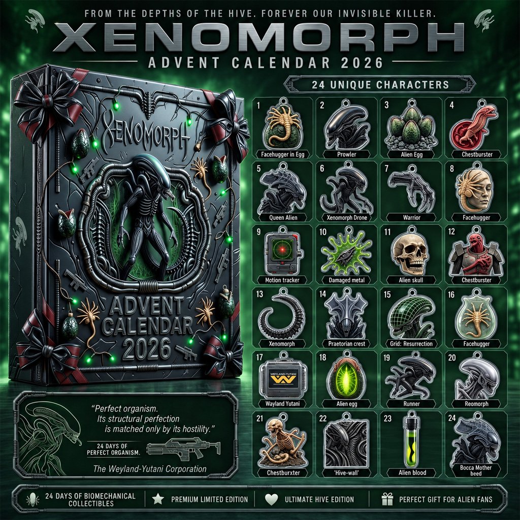 Xenomorph Advent Calendar 2026 for Alien Fans