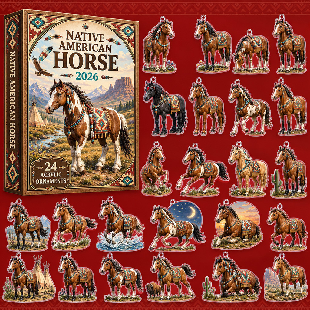 Native American Horse Advent Calendar 2026 for Native American and Horse Lovers