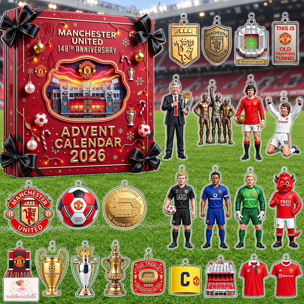 Manchester United 148th Anniversary Advent Calendar 2026 For Soccer Fans