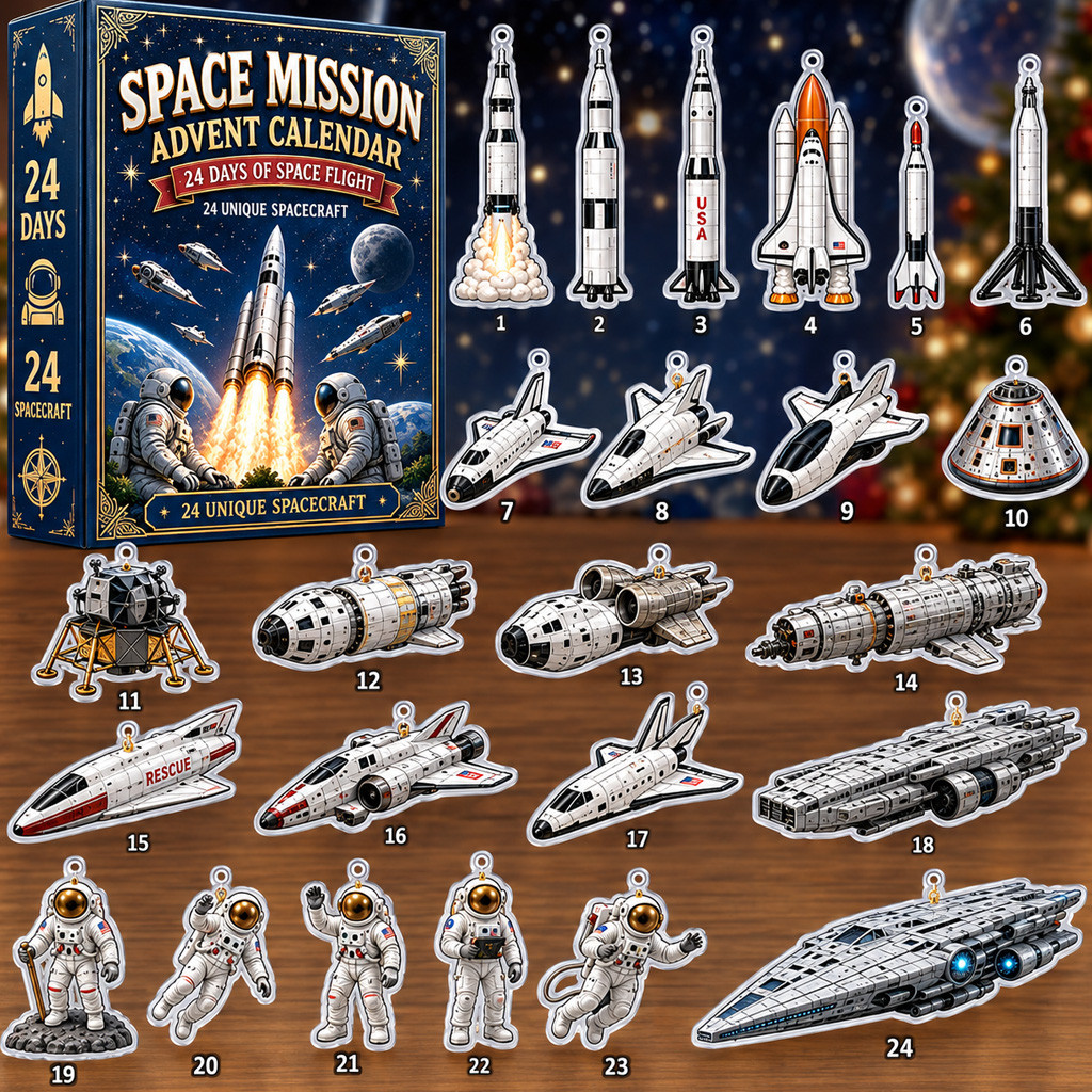 24-Day Space Mission Christmas Countdown Advent Calendar 2026 for Space Exploration Fans
