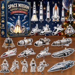 24-Day Space Mission Christmas Countdown Advent Calendar 2026 for Space Exploration Fans