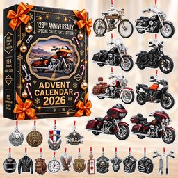 Motorcycle 123rd Anniversary Advent Calendar 2026 for Motorcycle Fans