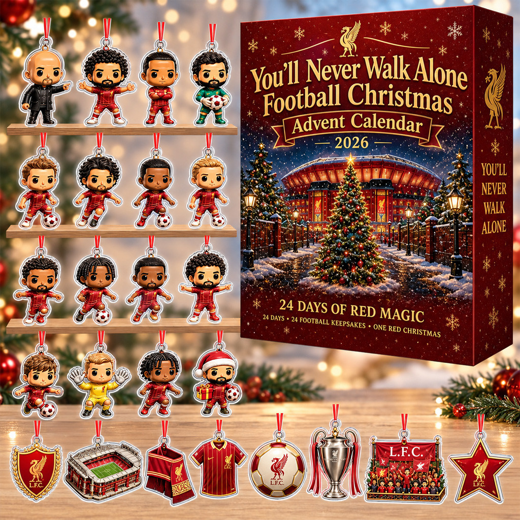 Liverpool You’ll Never Walk Alone Football Christmas Advent Calendar For Soccer Fans